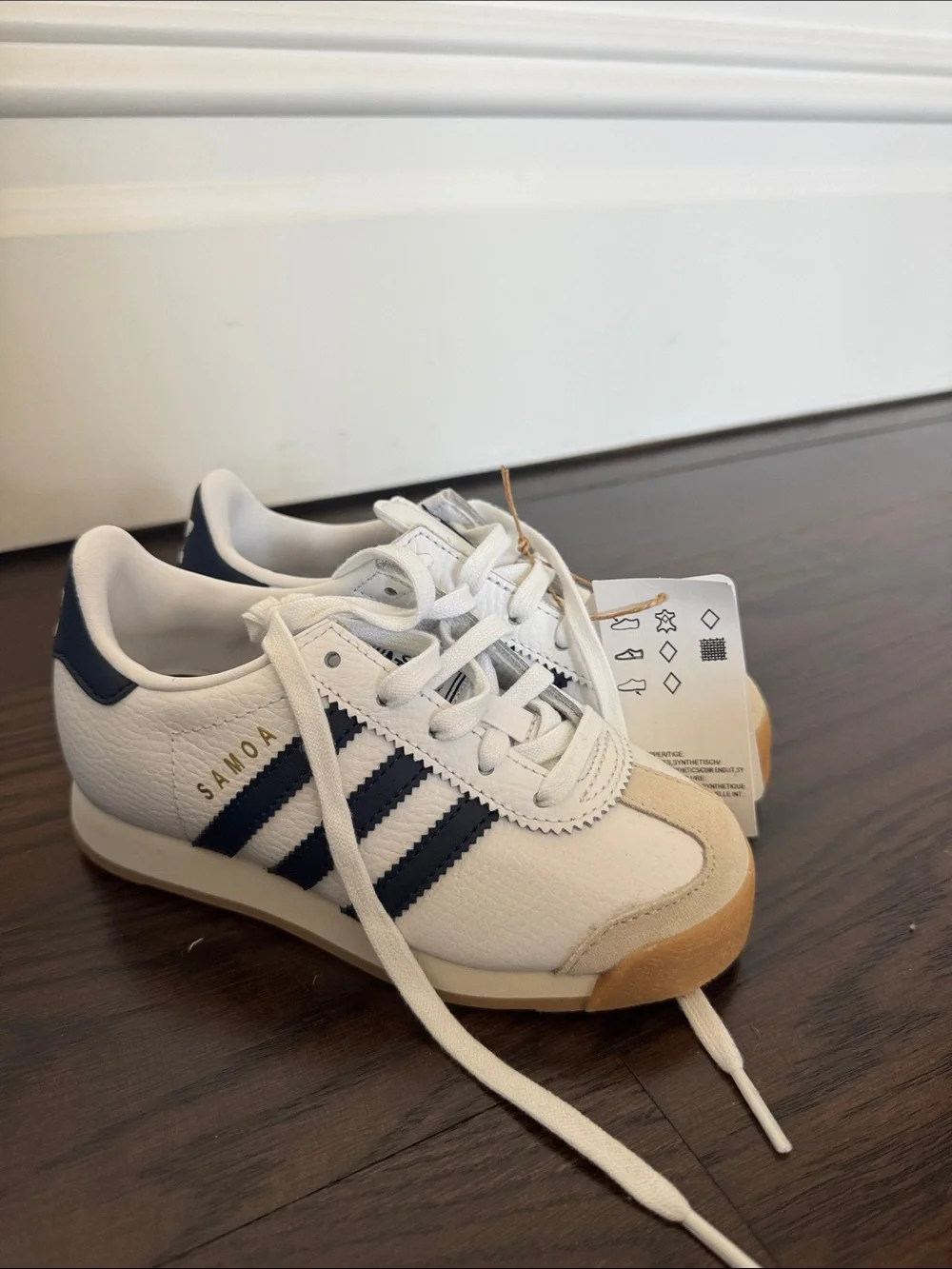 adidas Kids Blue & White Sneaker Box (Samoa)